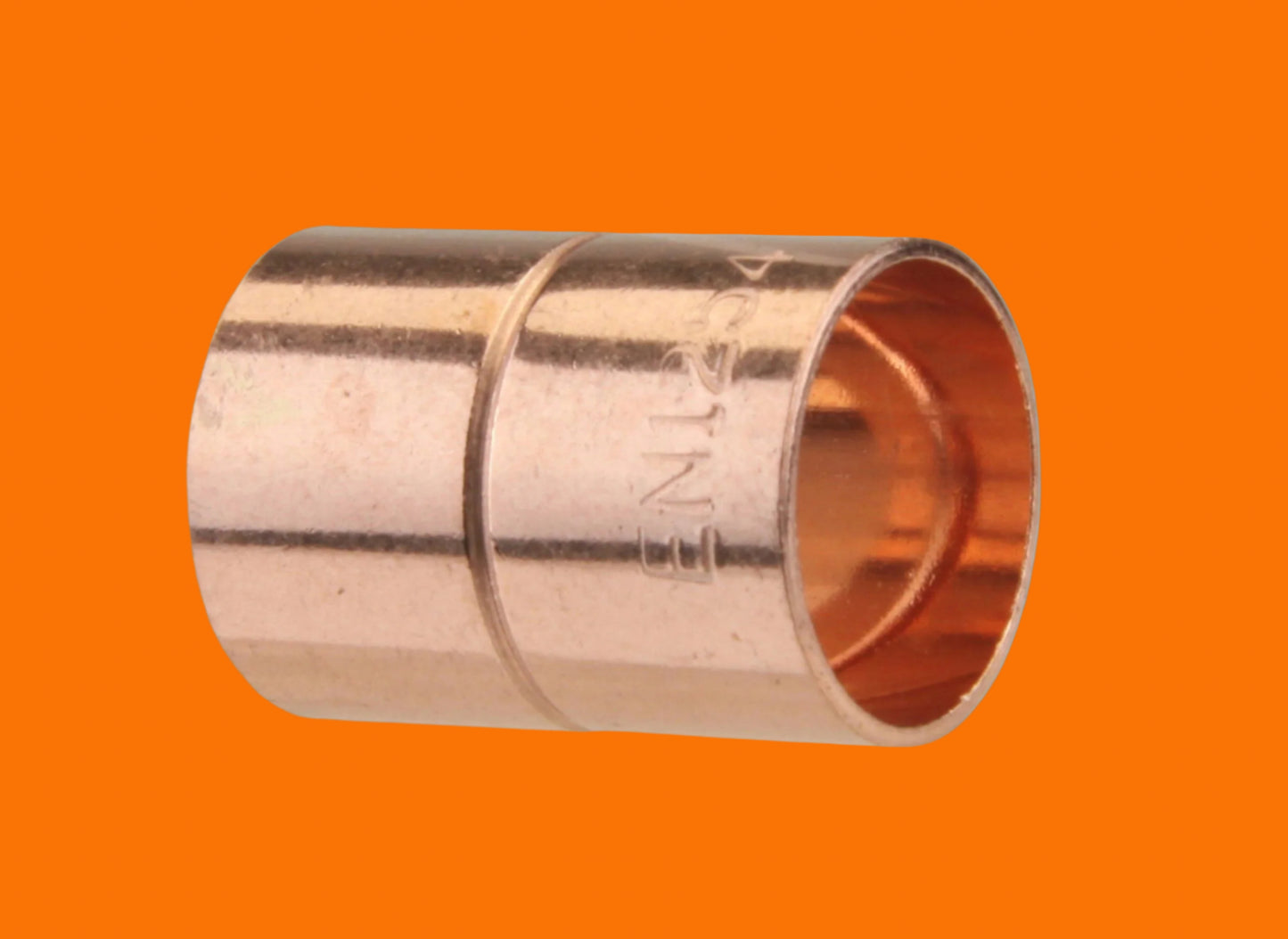 End Feed Copper Straight Coupler 76mm