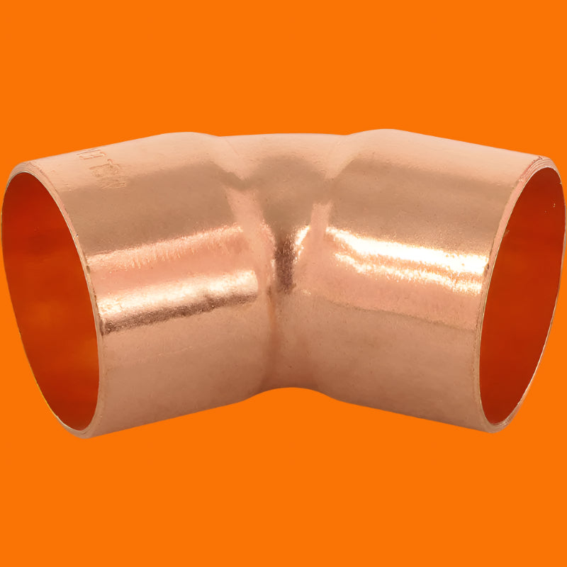 End Feed Copper 45 elbow - 76mm